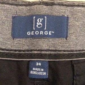 Black long shorts for men